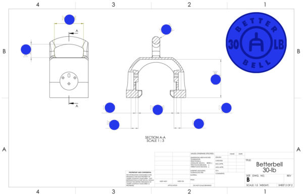 30lb BetterBell - (Single) - Future BetterBells - Image 2